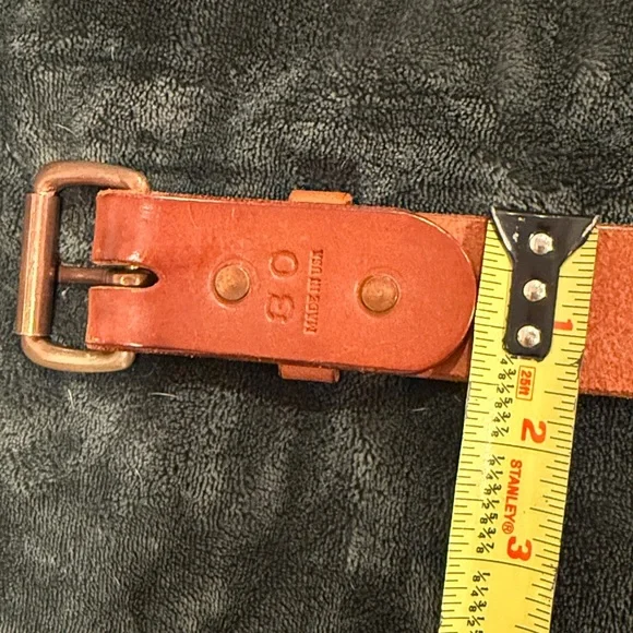 Tanner Goods Leather Belt, Size 30, Brown - Picture 4 of 10